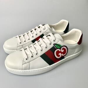 NIB Gucci man GG Apple Ace Shoes Size 6